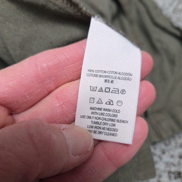 Free People Woman's Size Small Petite Military Style Utility Jacket Green‎ - Picture 11 of 11